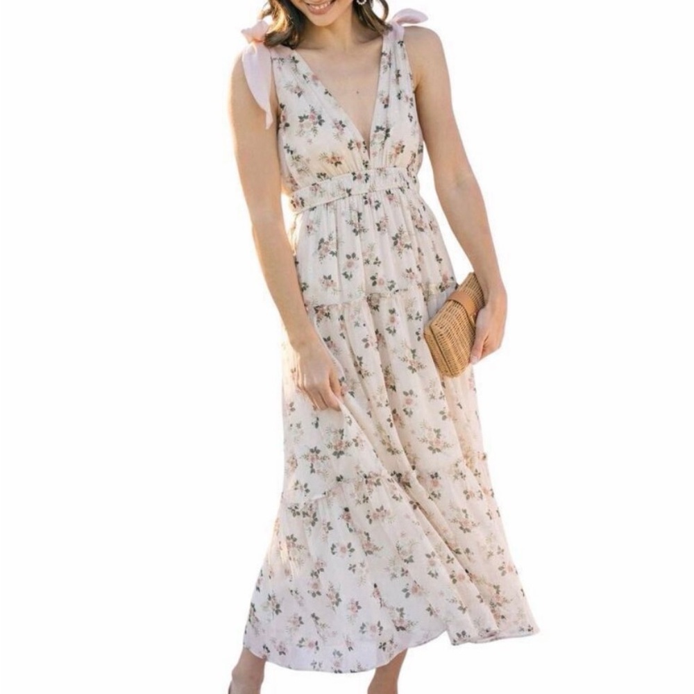 Morning Lavender Patricia tie strap dress
